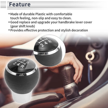 5 Speed Manual Gear Shifter Knob for Mitsubishi ASX (2013-2015) Black