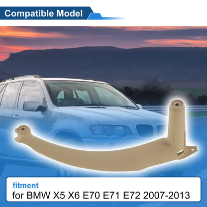 Inner Door Panel Handle Beige for BMW X5 X6 E70 E71 E72 (2007-2013)