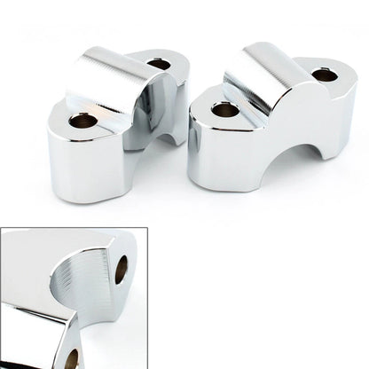 Chrome Handlebar Riser Bar Clamp for BMW R18 Classic (2020-2022)