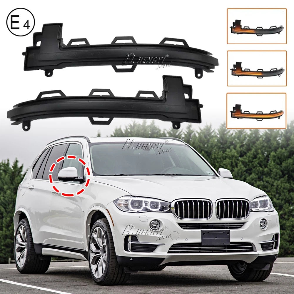 Dynamic Side Mirror Turn Signal Light for BMW X5 F15/X6 F16/F86 (2014–2017)