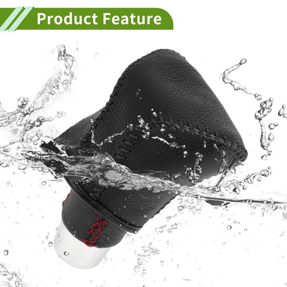 Lexus ES300h Gear Shift Knob Cover 2018-2023 Pebbled Black Faux Leather