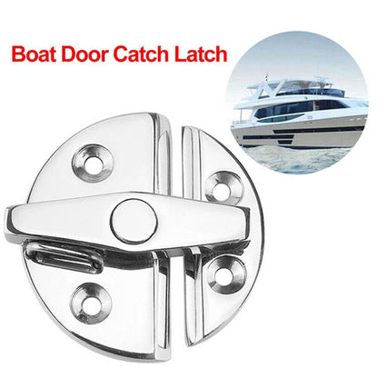 Boat Access Door Catch with Twisting Lock for All Boats, 316 Stainless Steel
