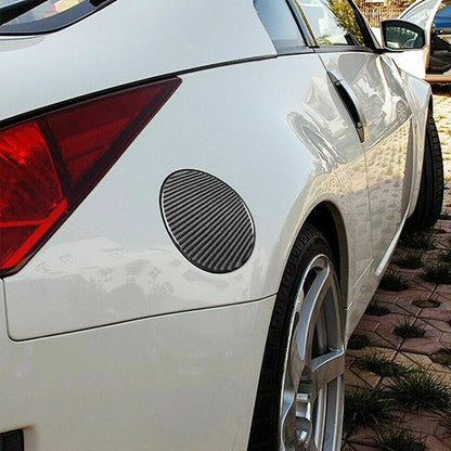 Carbon Fiber Fuel Door Gas Tank Cap Cover for Nissan 350Z (2003-2008)