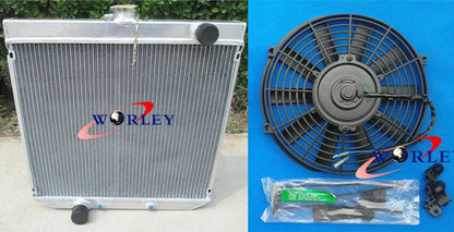 3 Row Aluminum Radiator + Fan for Ford XY XW 302 GS GT 351 Cleveland (1969-1972)