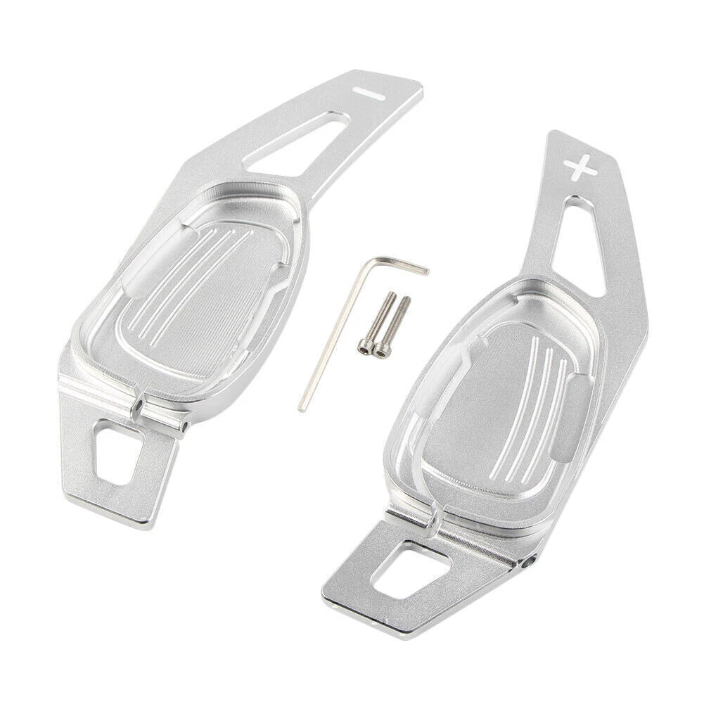 Aluminum Silver Shift Paddle Extensions for Audi A5/S5/SQ5 (2016)