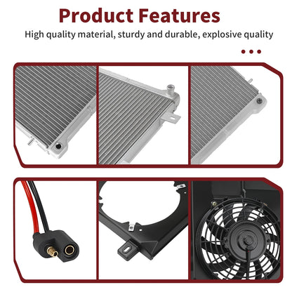 Radiator + Fan + Shroud for Polaris Magnum (2000–2003)