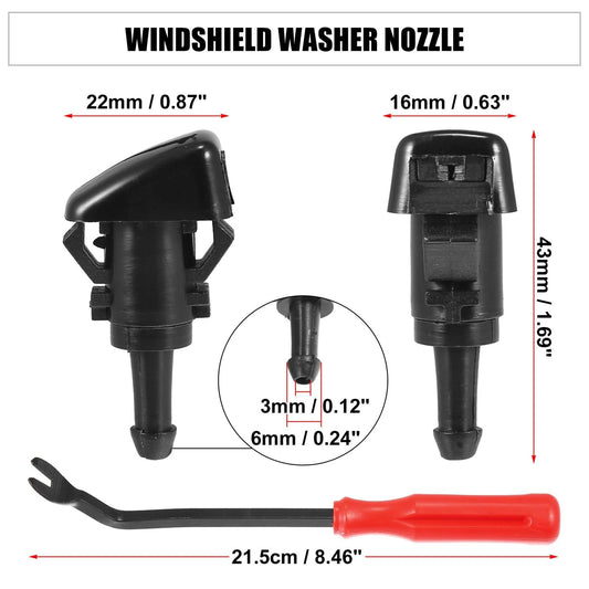 12pcs Front Windshield Washer Nozzle Kit for Chrysler 300C (2004 - 2010)