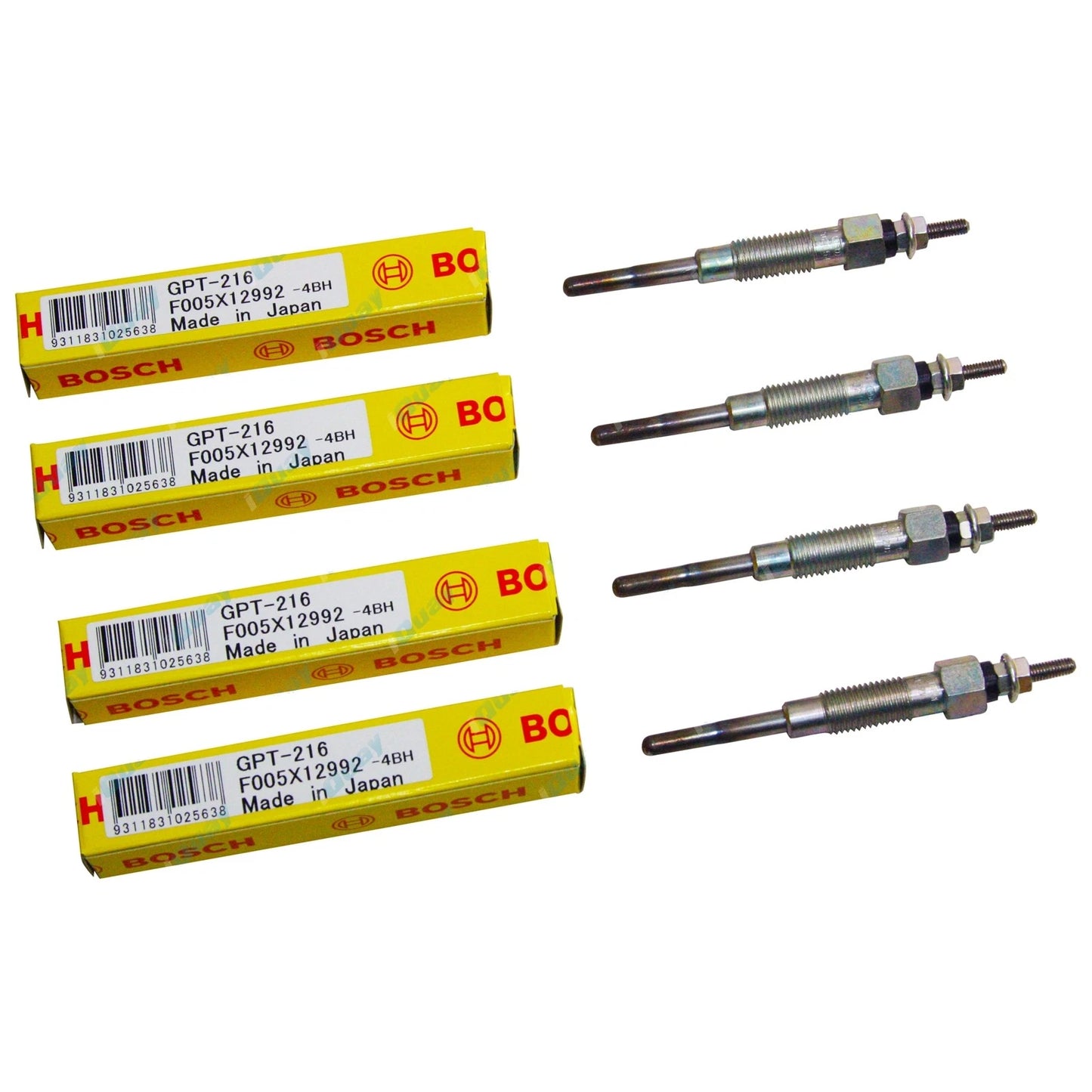Diesel Glow Plugs 2 x for Toyota Hiace LH50 LH51 2.2L 2.4L (1982-1989)