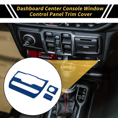 Dashboard Control Panel Cover for Jeep Wrangler JL (2018-2023) Blue