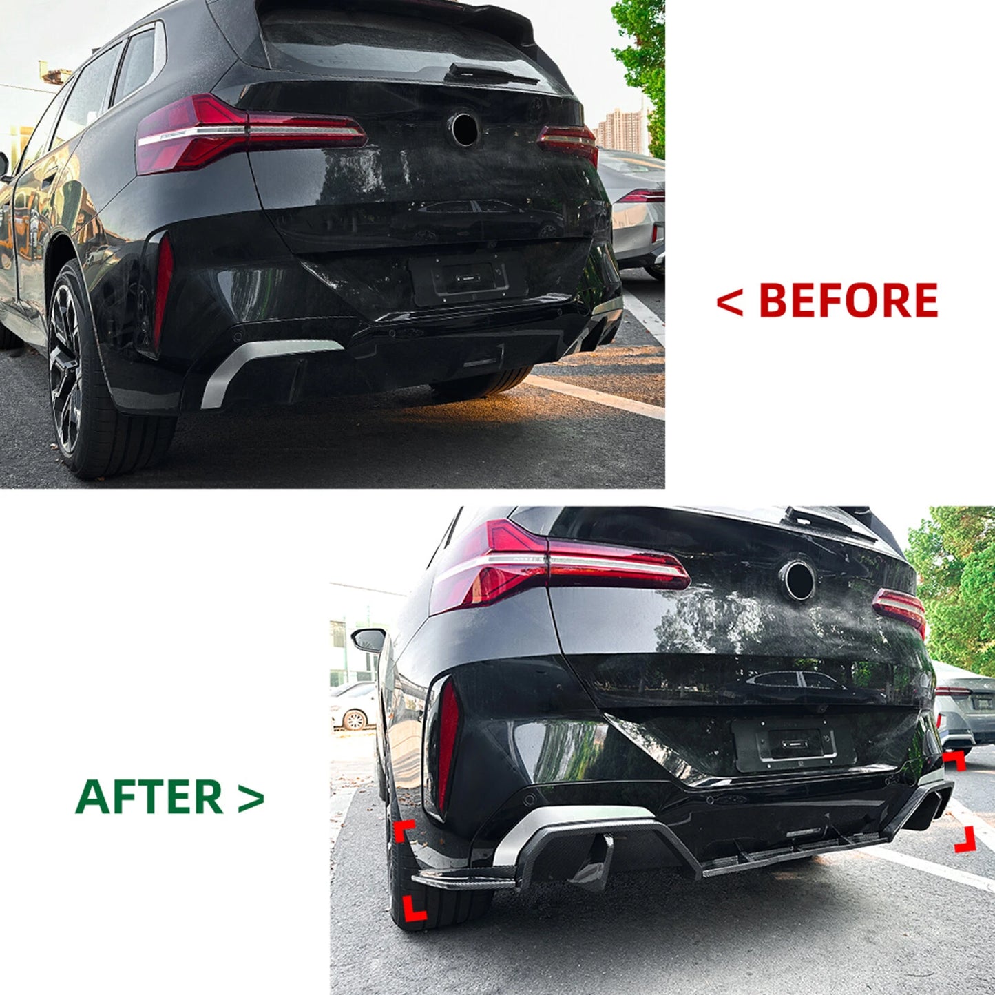Rear Bumper Diffuser Lip for BMW X3 G45 M Sport (2024-2025)