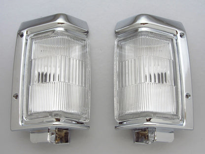 Chrome Corner Light Signal Indicators for Nissan Navara D21 Pickup (1995-1997)