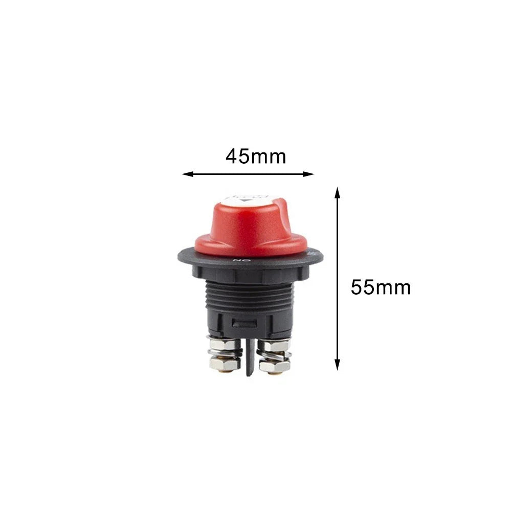 Battery Power Disconnect Switch 12/24V 100A for Boats/RVs/ATVs/Cars
