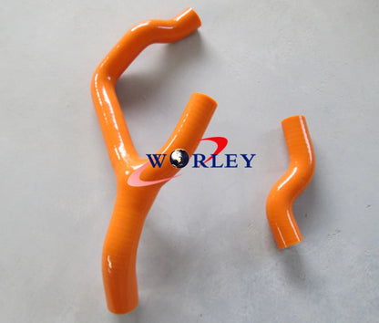 Silicone Radiator Hose Kit for KTM 350 SXF 2011-2012 ORANGE