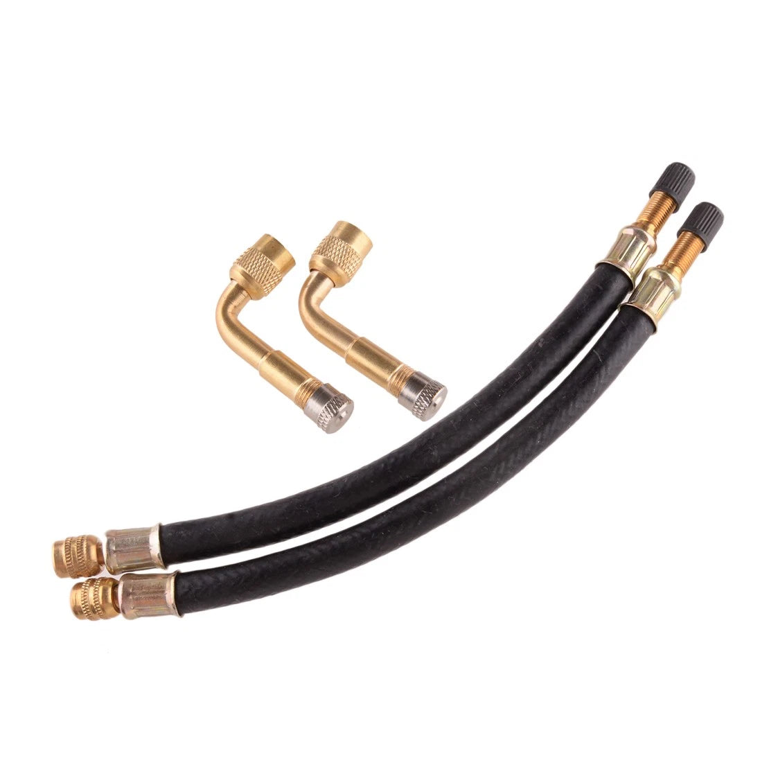 Flexible Air Tyre Valve Extension Stems & 90�� Angle Adaptor for Car