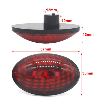 3 x LED Oval Side Marker Lights for Car, Bus, Truck, Trailer, Van, Tractor