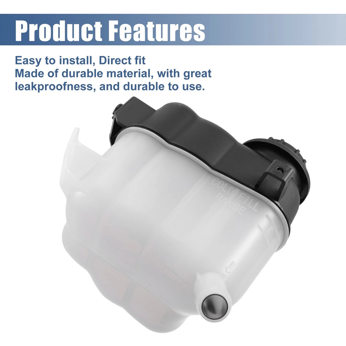 Coolant Radiator Reservoir Tank with Cap for Ford Explorer (2016-2018)