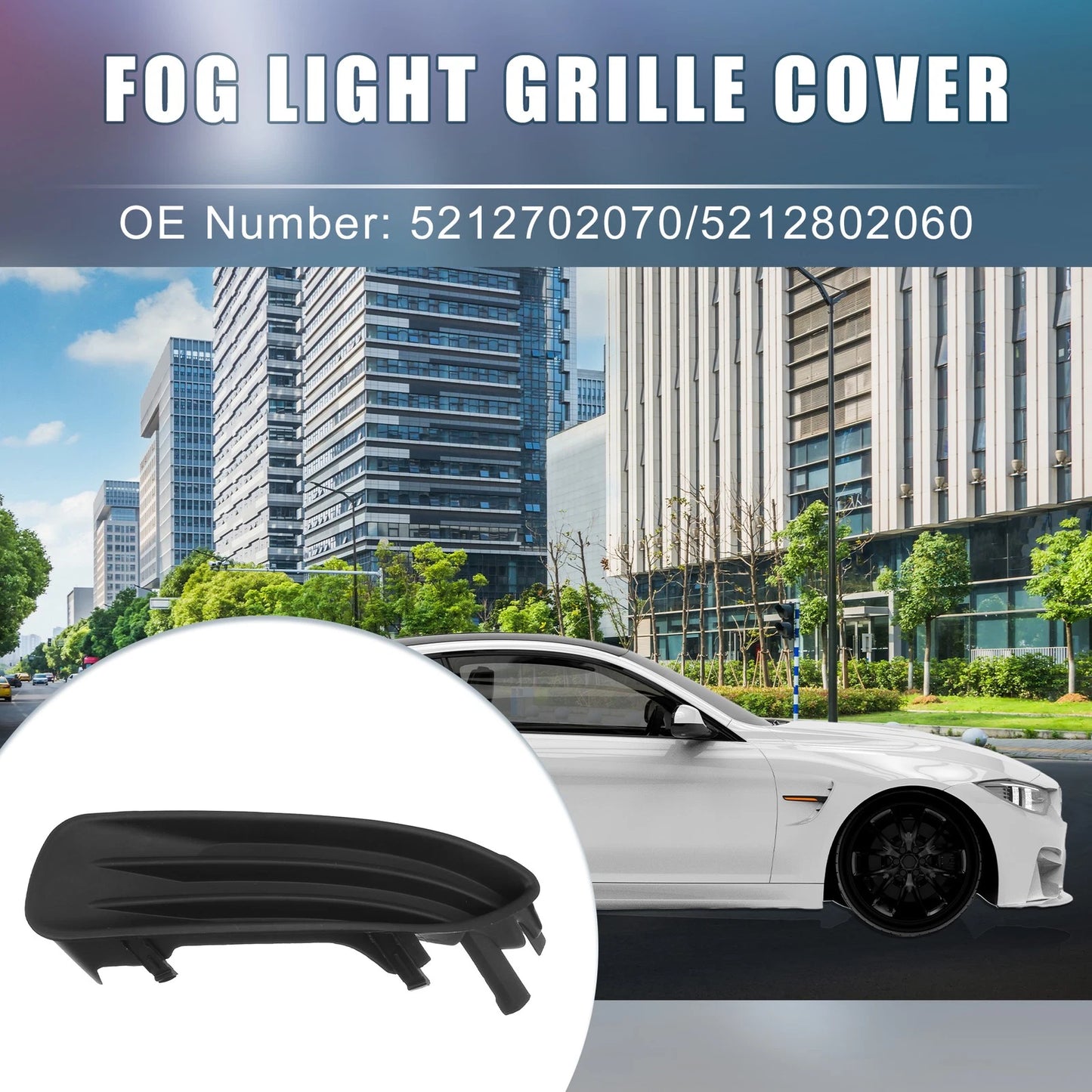 Fog Light Grille Cover 1 Pair Left Right for Toyota
