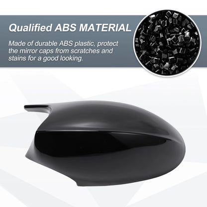 Rearview Mirror Cover Cap Gloss Black for BMW E87 E81 E82 E88 E90 E91 E92 (2006-2013)