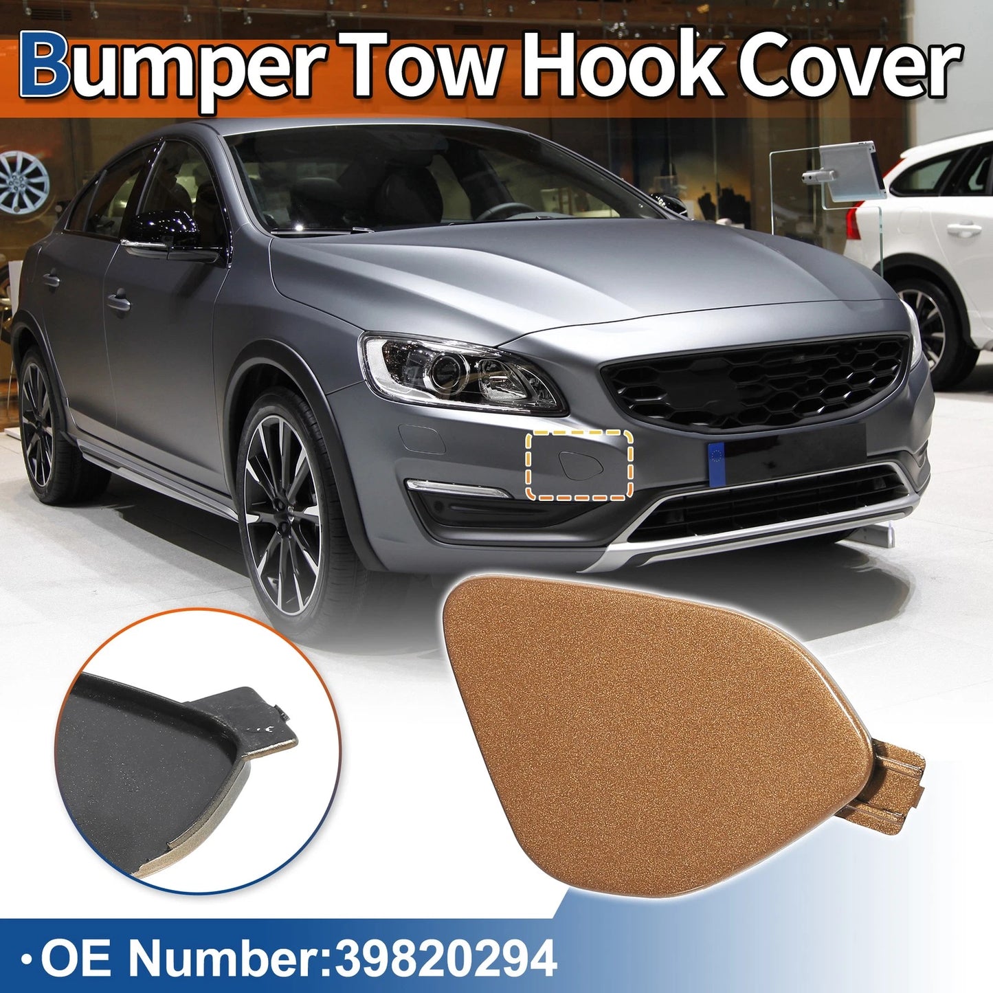 Front Tow Hook Cover for Volvo S60 (2014-2018)
