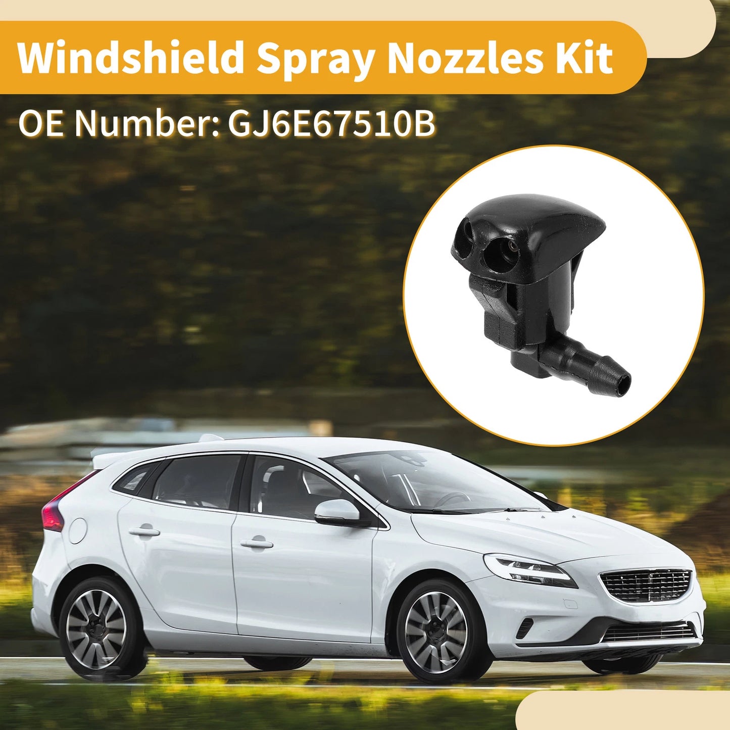 Windshield Washer Nozzle Kit for Mazda 5 Grand Touring (2006-2015)