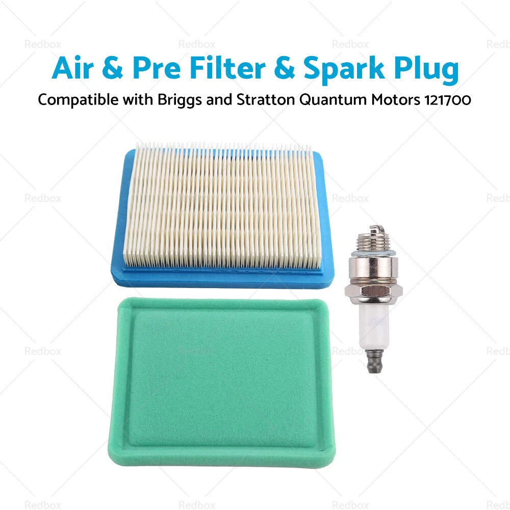Air Filter & Spark Plug for Briggs & Stratton Quantum Motors