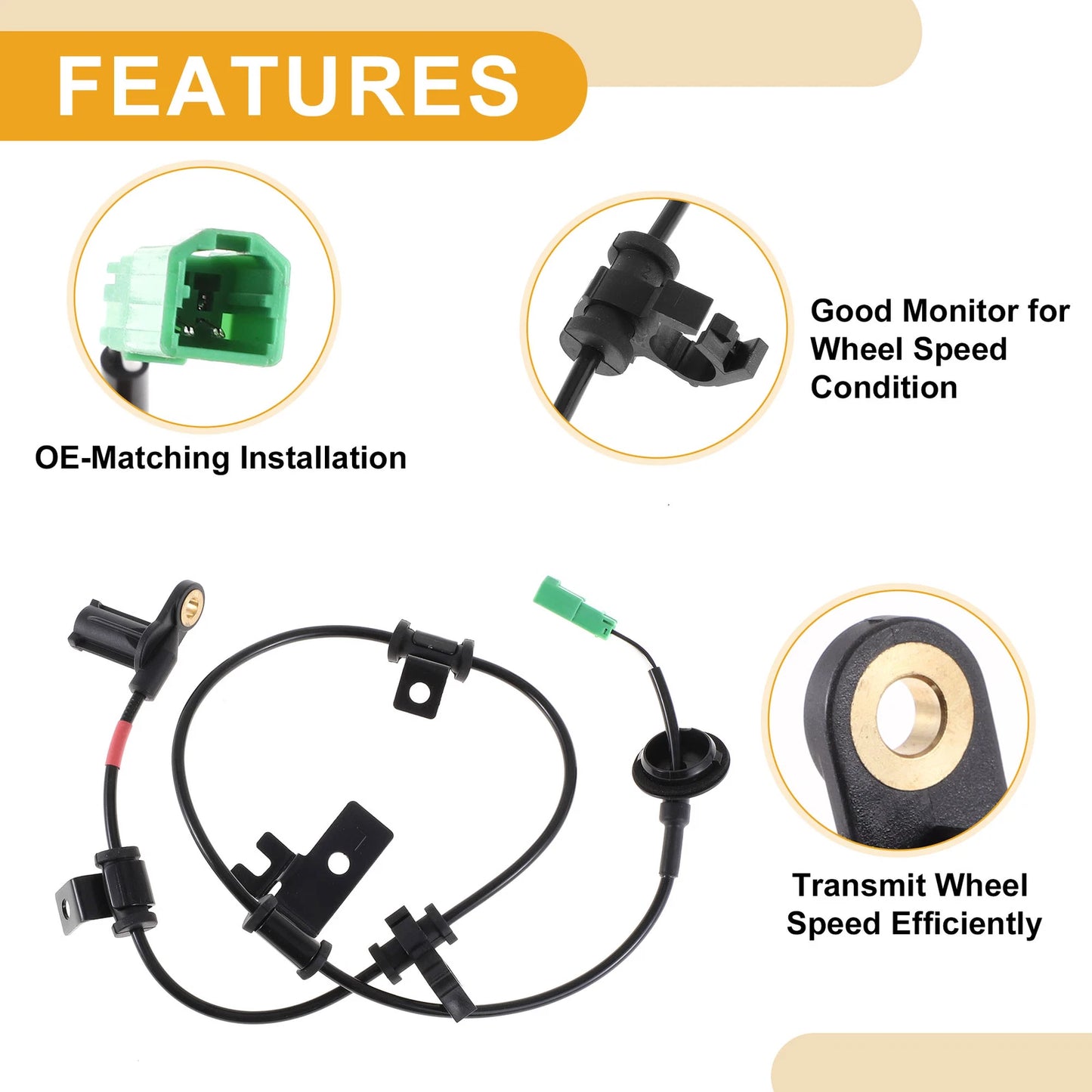 ABS Wheel Speed Sensor for Ford Escape Rear Left (2013-2019)