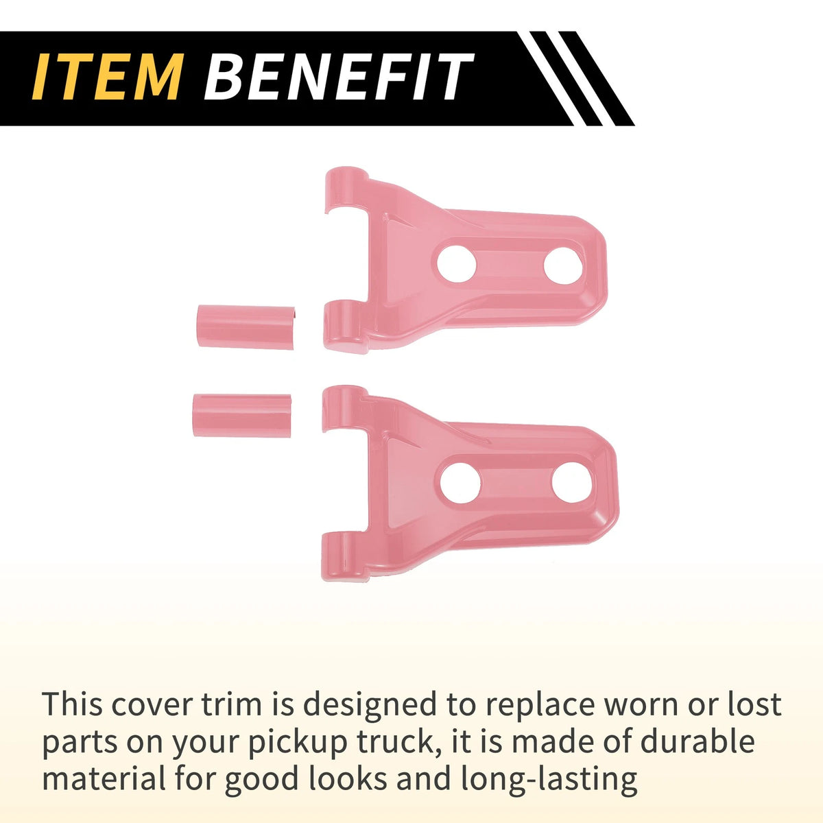 Front Engine Hood Hinge Cover Trim for Jeep Wrangler JL JLU (2018-2024)