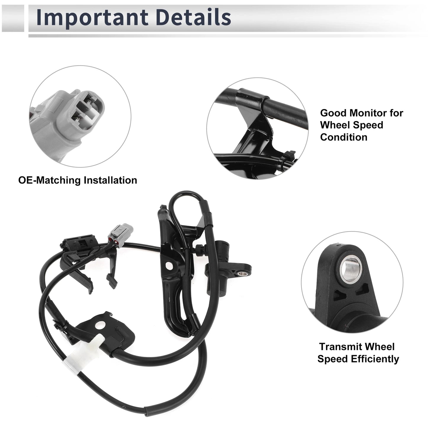 ABS Wheel Speed Sensor for Toyota Camry (2007-2011) - Front Right 1 x Sensor