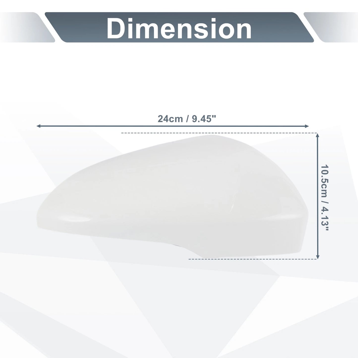 Right Mirror Cover Cap White for Ford Fusion (2013-2019)