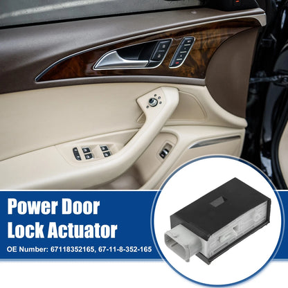 Front Left Door Lock Latch Actuator for BMW 525i Black White Gray