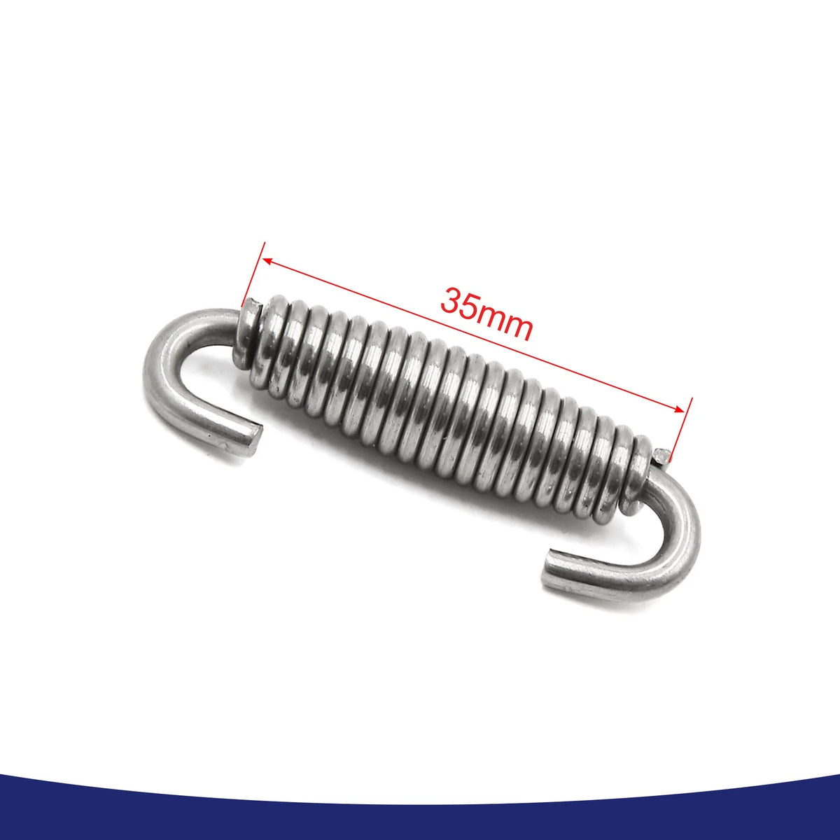 8 x 60mm Stainless Steel Motorcycle Exhaust Pipe Springs Hooks Universal for Make Model