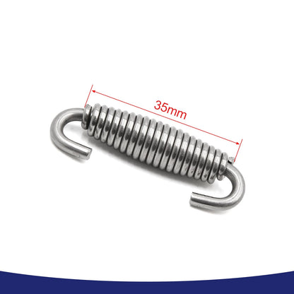 8 x 60mm Stainless Steel Motorcycle Exhaust Pipe Springs Hooks Universal for Make Model