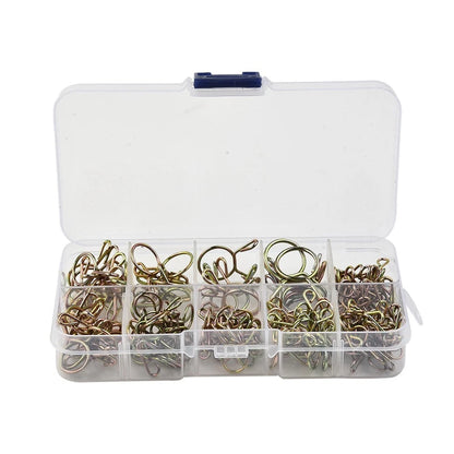 126Pcs 5mm-14mm Spring-Clip Fuel Oil Hose Line Air Tube Clamps Assortment Kit