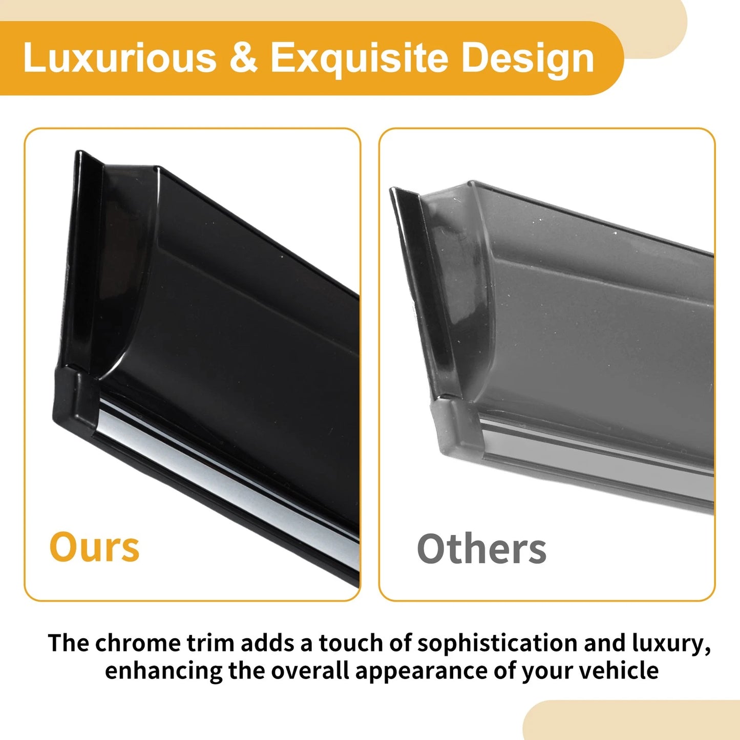 Window Deflectors for Hyundai Accent Hatchback 2012-2017 Side Vent Visors