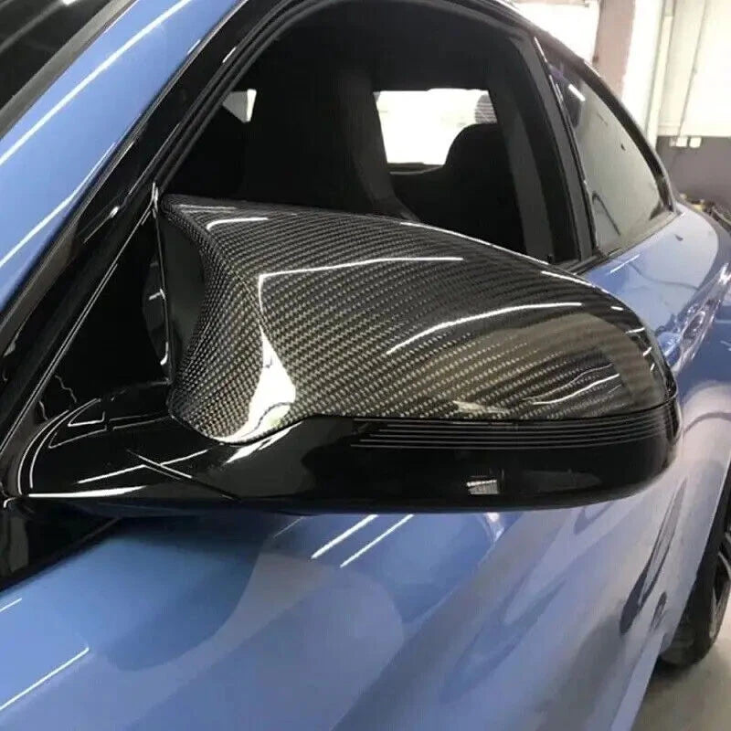 Carbon Fiber Rearview Mirror Cover Caps for BMW F80 M3 F82 F83 M4 (2015-2019)