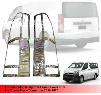 Chrome Tail Lamp Cover for Toyota Hiace Commuter (2019-2020)