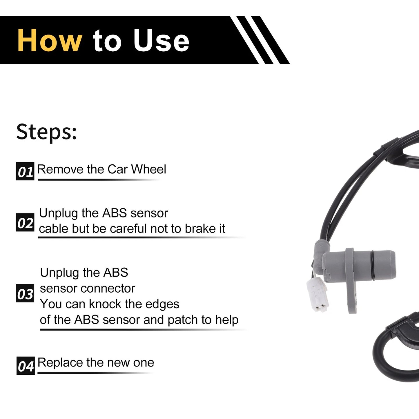 ABS Wheel Speed Sensor for Toyota Camry (1996-2006) 1 x Left Rear Sensor