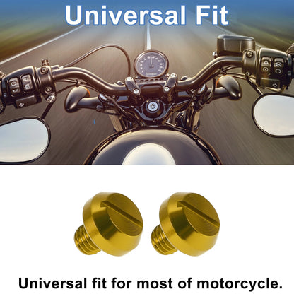 Left Hand M8x1.25 Mirror Hole Plugs for Motorcycle Mirrors