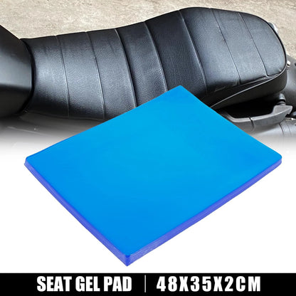 Seat Gel Pad Shock Absorption Mat Soft Cushion 48x35x2cm for Motorcycle