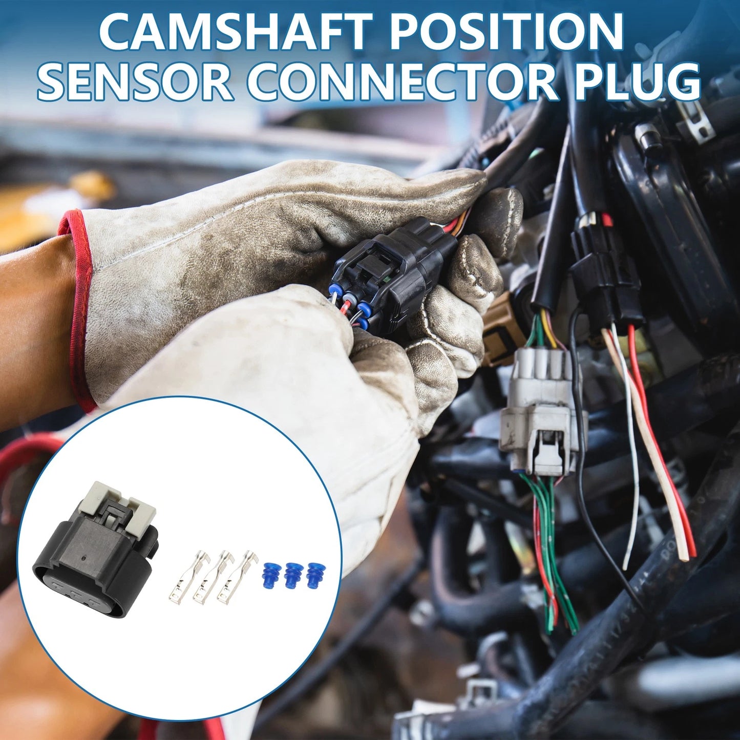 3 Pin Camshaft Position Sensor Connector Plug Female Wire Terminal for Buick