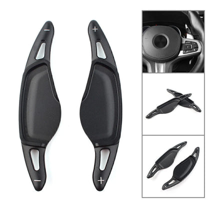 Black Steering Wheel Paddle Shifter Extensions for BMW X3 X4 M5 X5 (2018-2020)