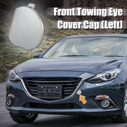 Silver Tone Front Bumper Tow Hook Eye Cover for Mazda 3 (2014-2016)