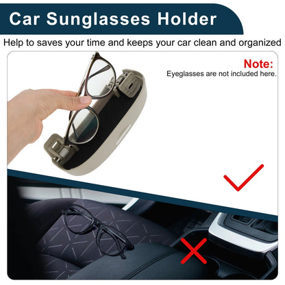 Sunglasses Case for Ford Kuga MK3 ST-Line (2020-2025) ABS Beige 1 Set