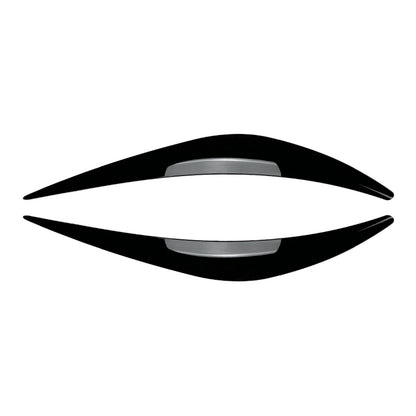 2 x Gloss Black Headlight Eyelid Covers for Infiniti Q50 (2014-2023)