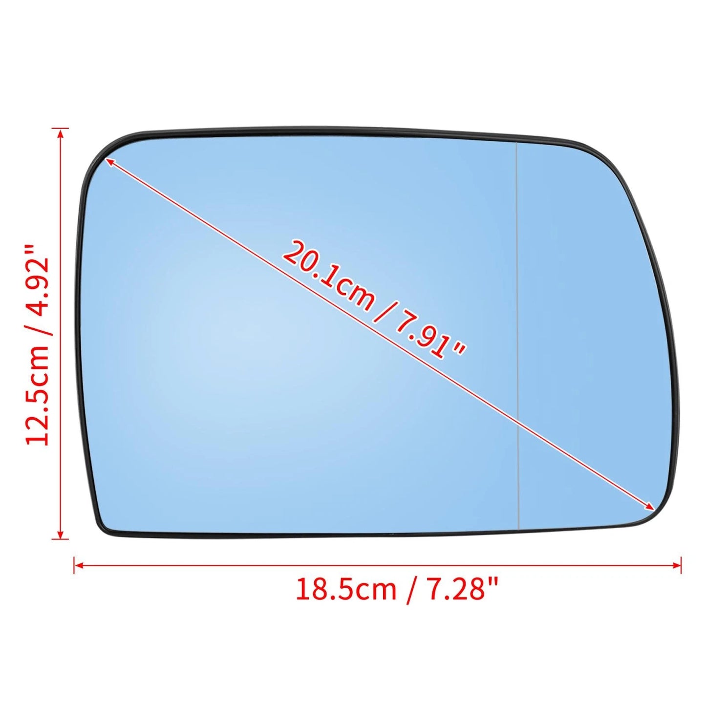 Heated Right Mirror Glass with Backing Plate for BMW X5 E53 (2000-2006)