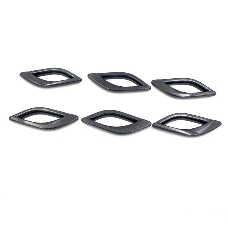 For Quattroporte Dry Real Carbon Fiber Side Fender Air Outlet Vent Cover Trim