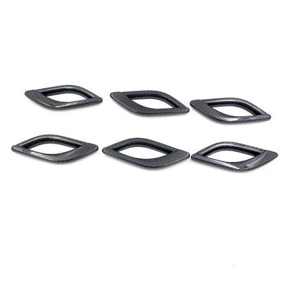 For Quattroporte Dry Real Carbon Fiber Side Fender Air Outlet Vent Cover Trim