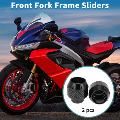 Frame Sliders / 2 x / Falling Protection Aluminum Alloy Black for Motorcycle