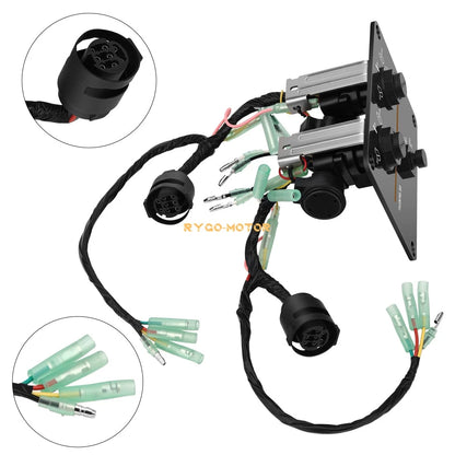 Top Twin Dual Key Switch Assembly Panel for Yamaha
