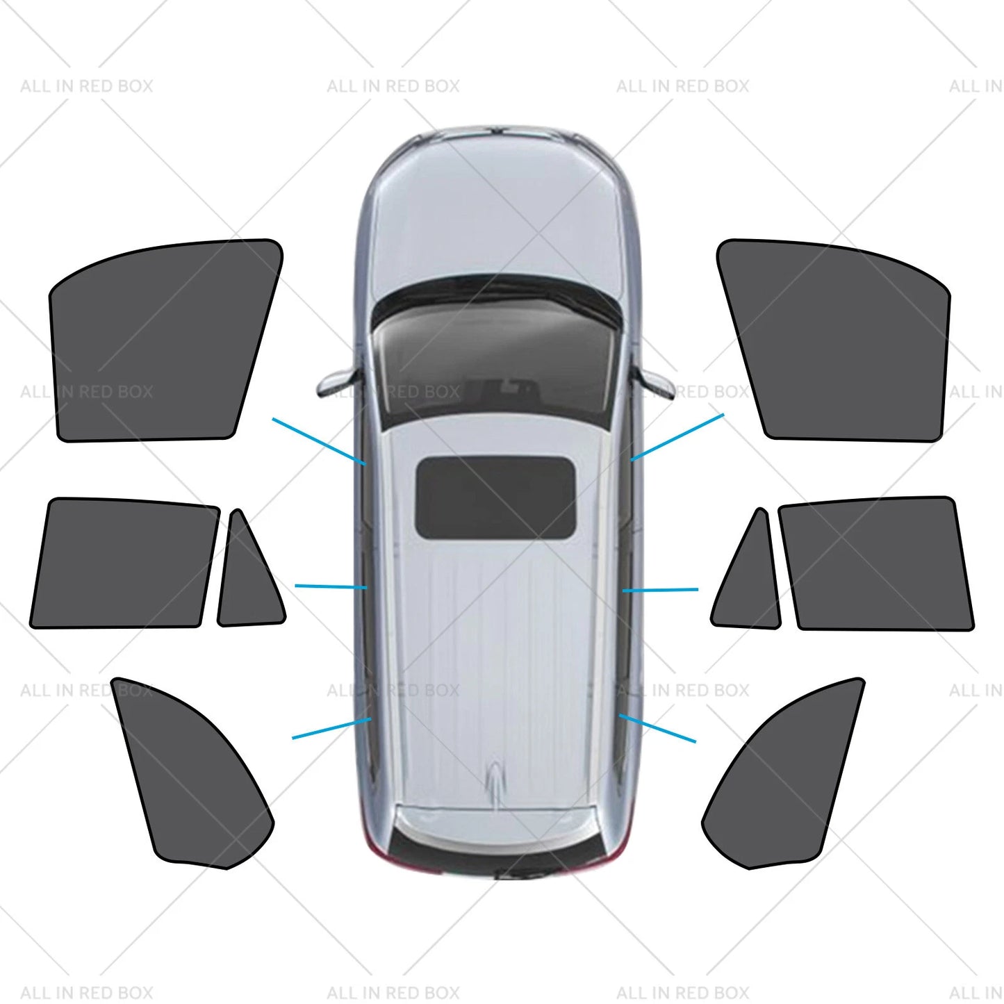 Magnetic Mesh Sun Blind Shades for BMW X5 E70 (2006-2013)